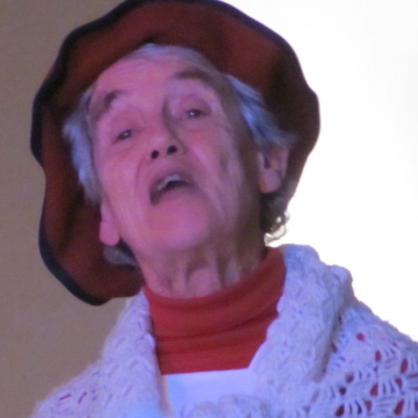 Sheila Andrew with the Raging Grannies singing at the 5th Annual Benefit for the Revolutionary Association of the Women of Afghanistan (RAWA). Photo: Tracy Glynn. sheila