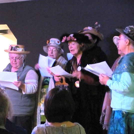 The Raging Grannies perform at the 5th Annual Benefit for the Revolutionary Association of the Women of Afghanistan (RAWA) in Fredericton in March 2011. Photo: Tracy Glynn. raginggrannygroup