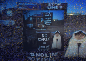 Toronto activists lock down to equipment at Enbridge Line 9 river crossing