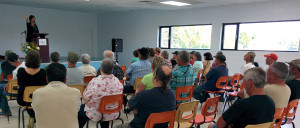 Nicole at nominating meeting