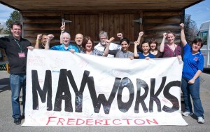 Mayworks Fredericton 2016 banner