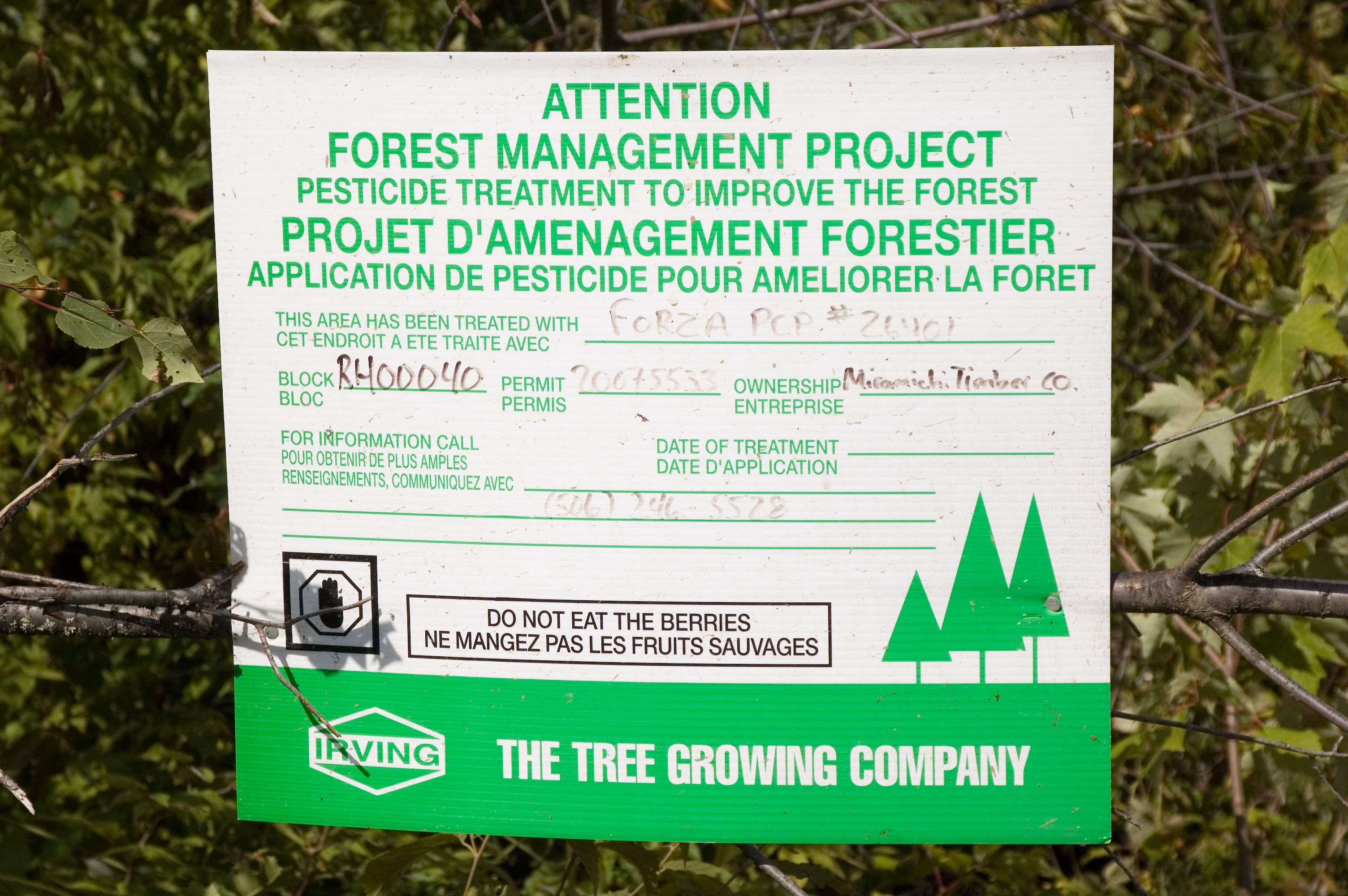 The politics of health protection and glyphosates in the forest