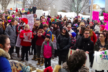 Hundreds gather for Fredericton women’s march