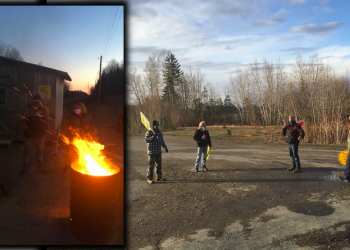 24-hour picket by workers locked-out in Northern New Brunswick