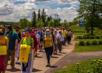 Chantel Moore and Rodney Levi honoured at Healing Walks