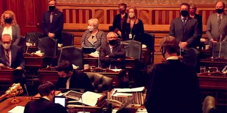 Opposition Day features a bold display of male power against abortion access in the New Brunswick Legislature