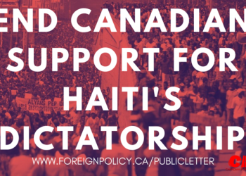 Prominent artists, academics and politicians demand end to Liberal’s support for dictatorship in Haiti