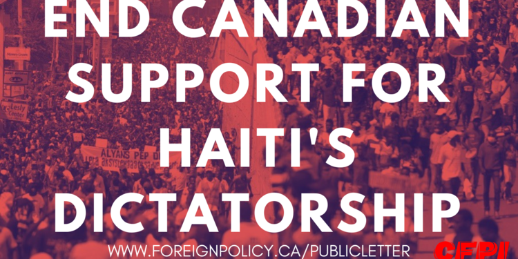 Prominent artists, academics and politicians demand end to Liberal’s support for dictatorship in Haiti