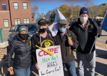 Labour leaders support CUPE strikers in Sackville; province imposes emergency order to end health-care strike