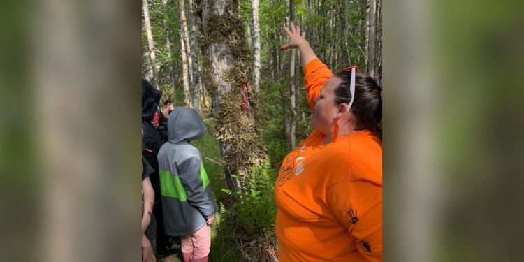Elder leads medicine walk for young minds