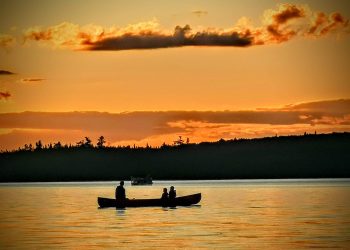 On Miramichi Lake, who holds the paddle?