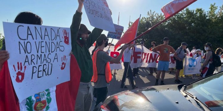 STATEMENT: Protest disrupts opening of North America’s largest weapons fair