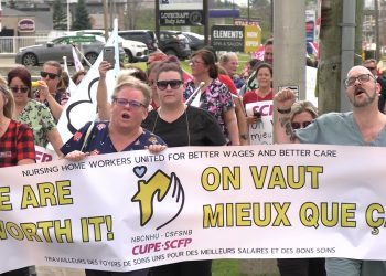 Nursing home workers rally in Moncton following ‘insulting’ wage offer [video]